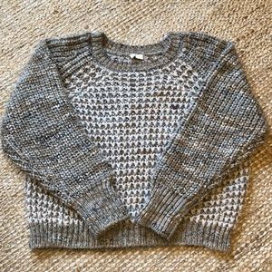 Anthropologie crocheted  open knit sweater